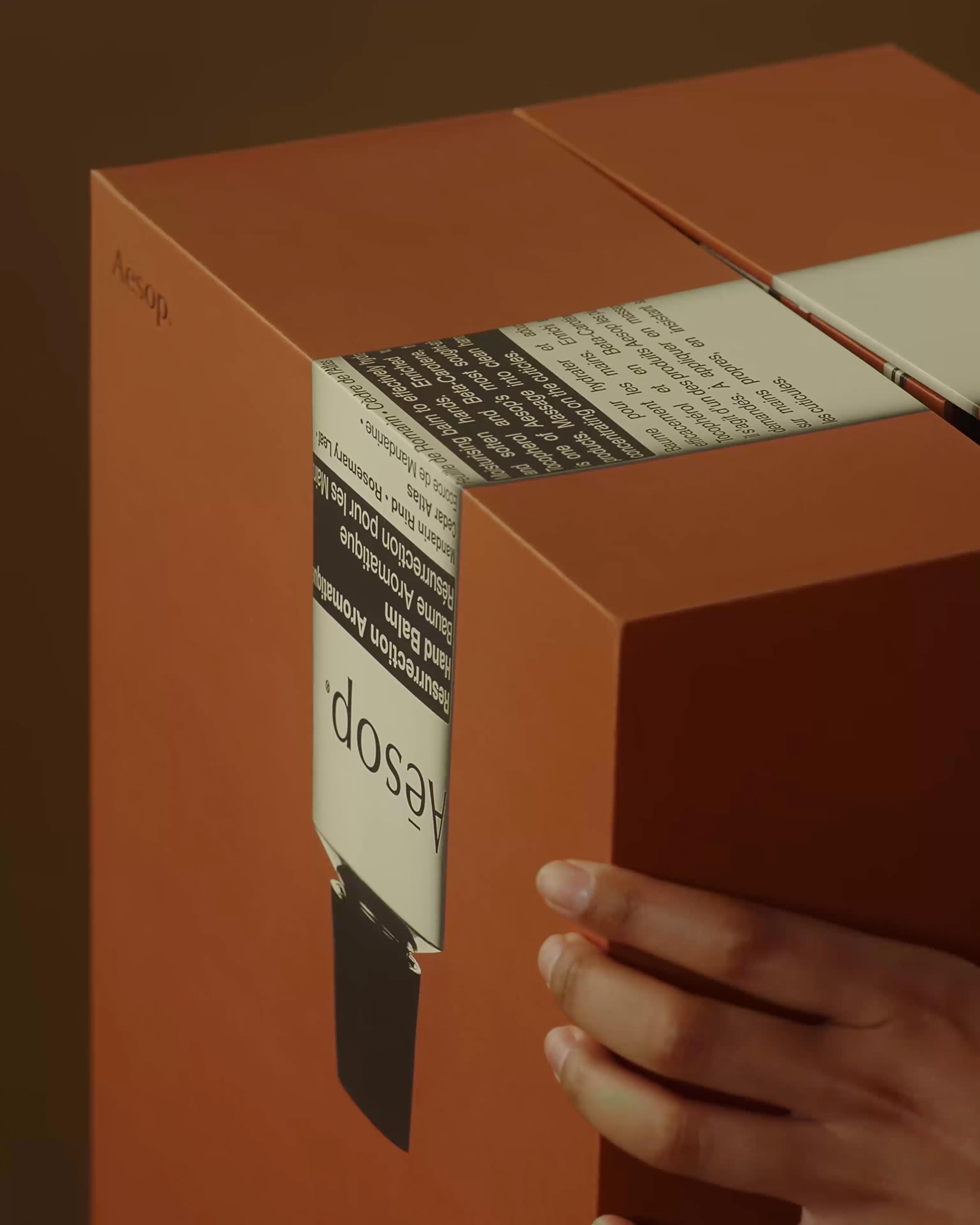 The Aesop Abode opening to reveal a different product in each day of the calendar.